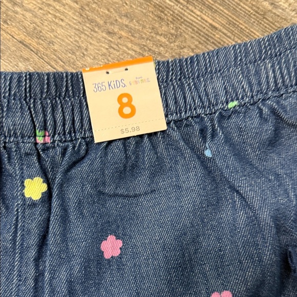 Kids Denim Shorts with Heart and Cherry Designs - Picture 15 of 16